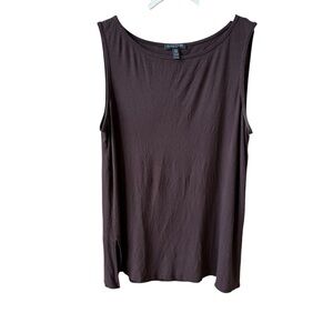 Eileen Fisher Chocolate Brown Tank Top
